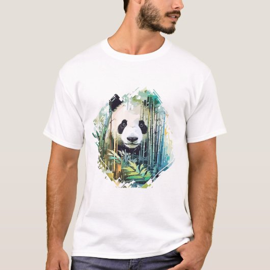 Giant Panda Animal World Wildlife Beauty Discovery T-shirt (Voorkant)