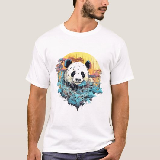Giant Panda Animal World Wildlife Beauty Discovery T-shirt (Voorkant)