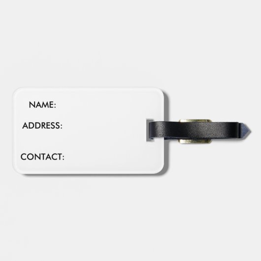 Giant Panda Bagagelabel (Achterkant horizontaal)