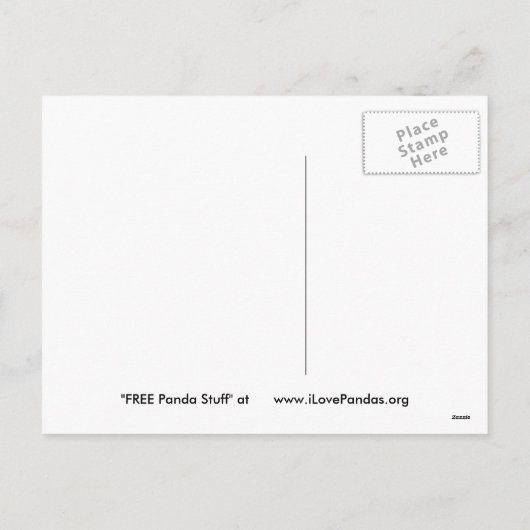 Giant Panda Bear & Baby Panda Christmas Card Feestdagenkaart (Achterkant)