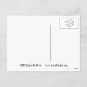 Giant Panda Bear or Baby Panda Christmas Postcard Feestdagenkaart (Achterkant)