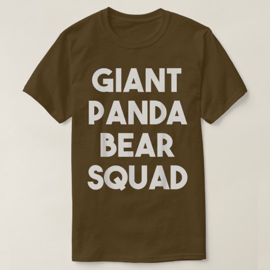 Giant Panda Bear Squad - Funny Giant Panda Bear Lo T-shirt (Design voorkant)