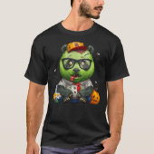 Giant Panda Bear Zombie Halloween T-shirt (Voorkant)