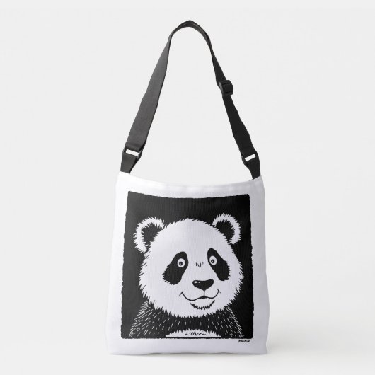 Giant Panda Beer Crossbody Tas (Voorkant)