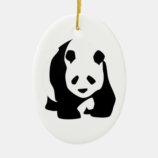 Giant Panda Beer Keramisch Ornament (Voorkant)