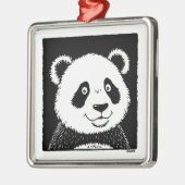 Giant Panda Beer Metalen Ornament (Links)