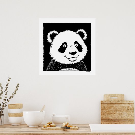 Giant Panda Beer Poster (Keuken)