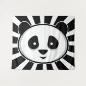 Giant Panda Beer - Schattige zwart witte panda Wandkleed (Voorkant (horizontaal))