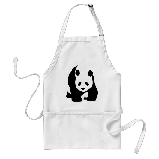 Giant Panda Beer Standaard Schort (Voorkant)