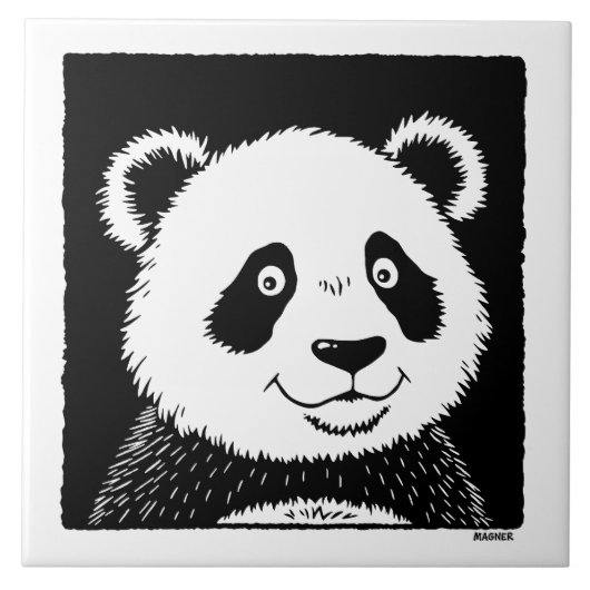 Giant Panda Beer Tegeltje (Voorkant)