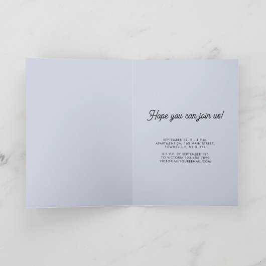 Giant Panda Beer Verjaardagsfeestuitnodiging Bedankkaart (Binnen)