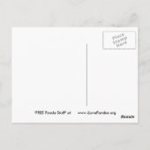 Giant Panda Briefkaart (Achterkant)