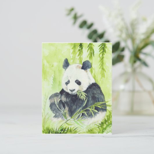 Giant panda briefkaart (Staand voorkant)