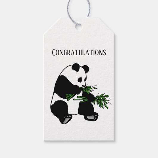 Giant Panda Cadeaulabel (Voorkant)