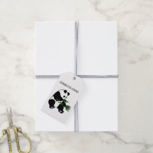 Giant Panda Cadeaulabel