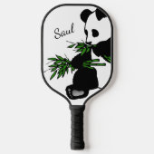 Giant Panda Eats Bamboo Name Pickleball Paddle (Voorkant)