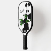 Giant Panda Eats Bamboo Name Pickleball Paddle (Links)