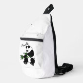 Giant Panda Eats Bamboo Name   Sling Bag (Rechterhoek)