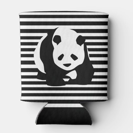 Giant Panda en Stripes Blikjeskoeler (Achterkant)