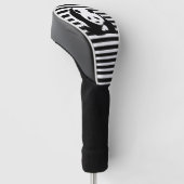 Giant Panda en Stripes Golfheadcover (Schuin)