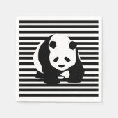 Giant Panda en Stripes Servet (Voorkant)
