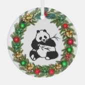Giant Panda Glass Ornament (Voorkant)