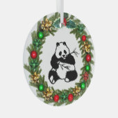 Giant Panda Glass Ornament (Voorkant Rechts)