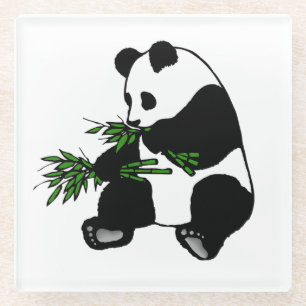 Giant Panda Glazen Onderzetter
