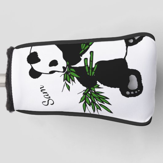 Giant Panda Golf Head Hoesje Golfheadcover (Voorkant)