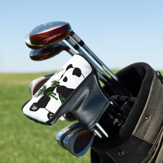Giant Panda Golf Head Hoesje Golfheadcover (Insitu)