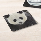 Giant Panda in Snow Kartonnen Onderzetters (Schuin)