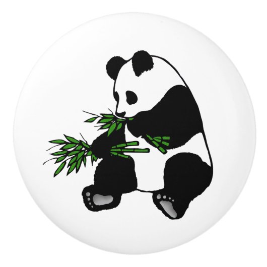 Giant Panda Keramische Knop (Voorkant)