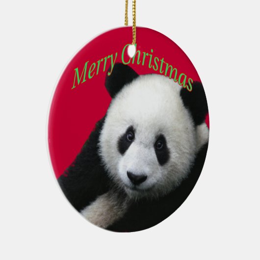 Giant Panda kerstversiering Keramisch Ornament (Rechts)