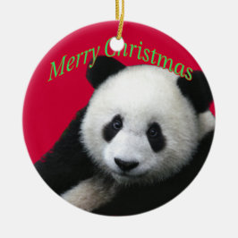 Giant Panda kerstversiering Keramisch Ornament