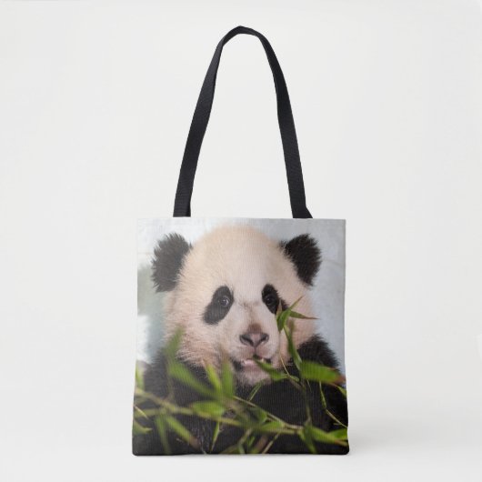 Giant Panda leaning Against Wall Tote Bag (Voorkant)