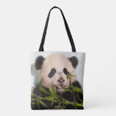 Giant Panda leaning Against Wall Tote Bag (Achterkant)