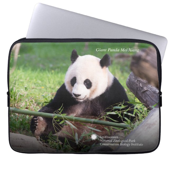 Giant Panda Mei Xiang Laptop Sleeve (Voorkant)