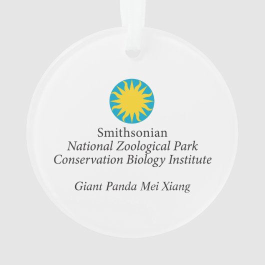 Giant Panda Mei Xiang Ornament (achterkant)