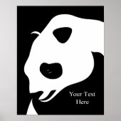 Giant Panda met het Poster van de Tekst (Voorkant)