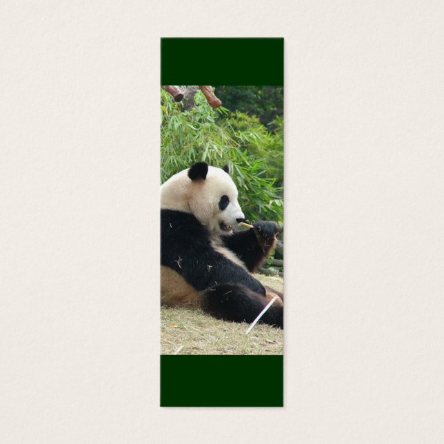 Giant panda mini bladwijzer mini visitekaartjes (Voorkant)