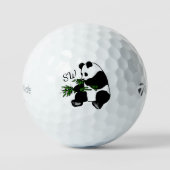 Giant Panda Monogram Golfballen (Voorkant)