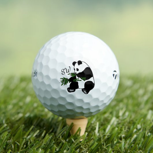 Giant Panda Monogram Golfballen (Insitu Shirt)