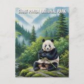 Giant Panda Nationaal Park China Reizen Briefkaart (Voorkant)