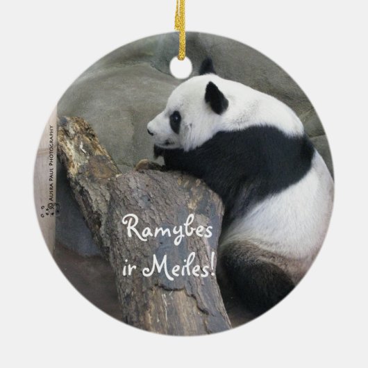 Giant Panda Ornament (Achterkant)