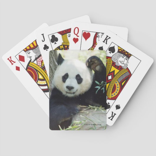 Giant Panda rusteert tegen bomen Pokerkaarten (Achterkant)