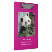 Giant Panda, 's werelds grootste leraar, warm roze Klembord (Rechts)