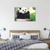 Giant Panda Sitting Canvas Afdruk (Insitu (Slaapkamer))