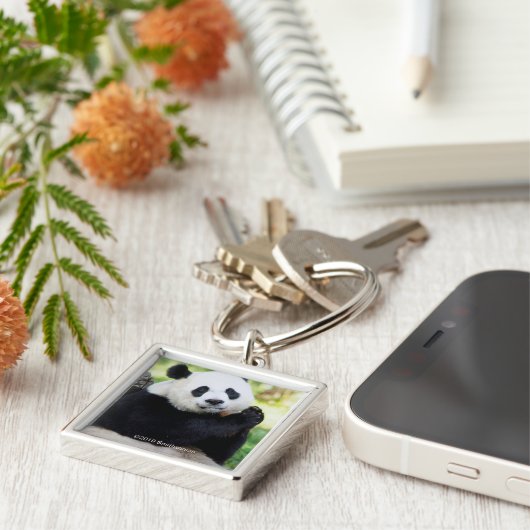 Giant Panda Sitting Sleutelhanger (Zijkant)