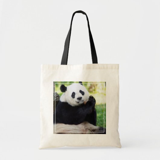 Giant Panda Sitting Tote Bag (Voorkant)
