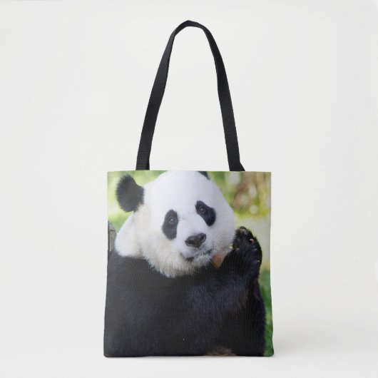 Giant Panda Sitting Tote Bag (Voorkant)